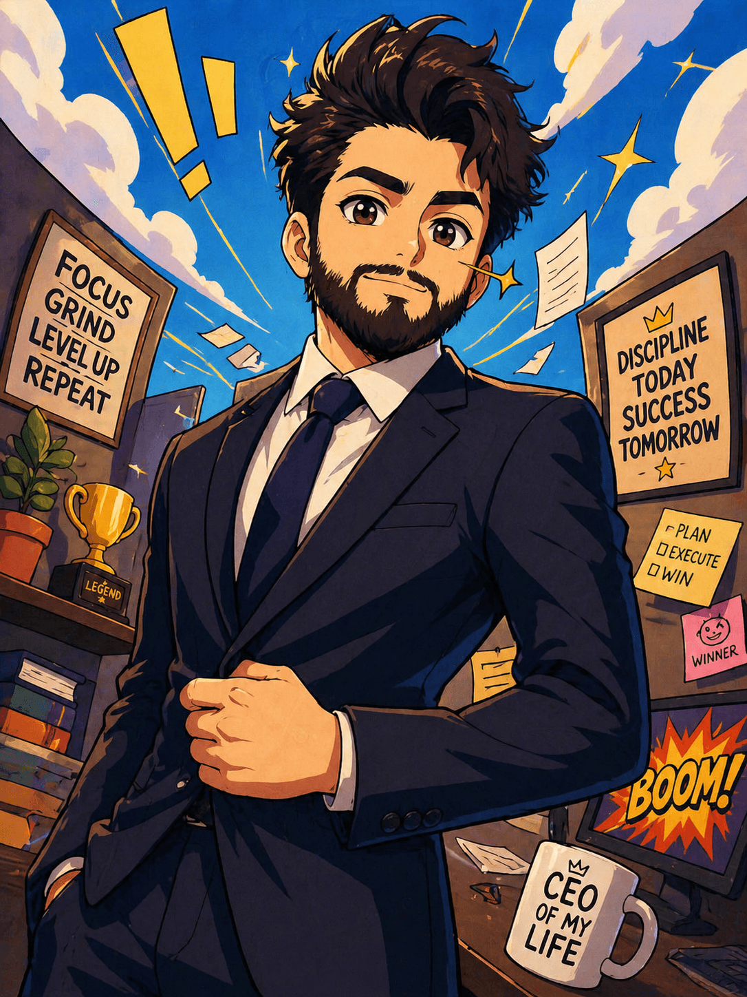 Anime style AI prompt result