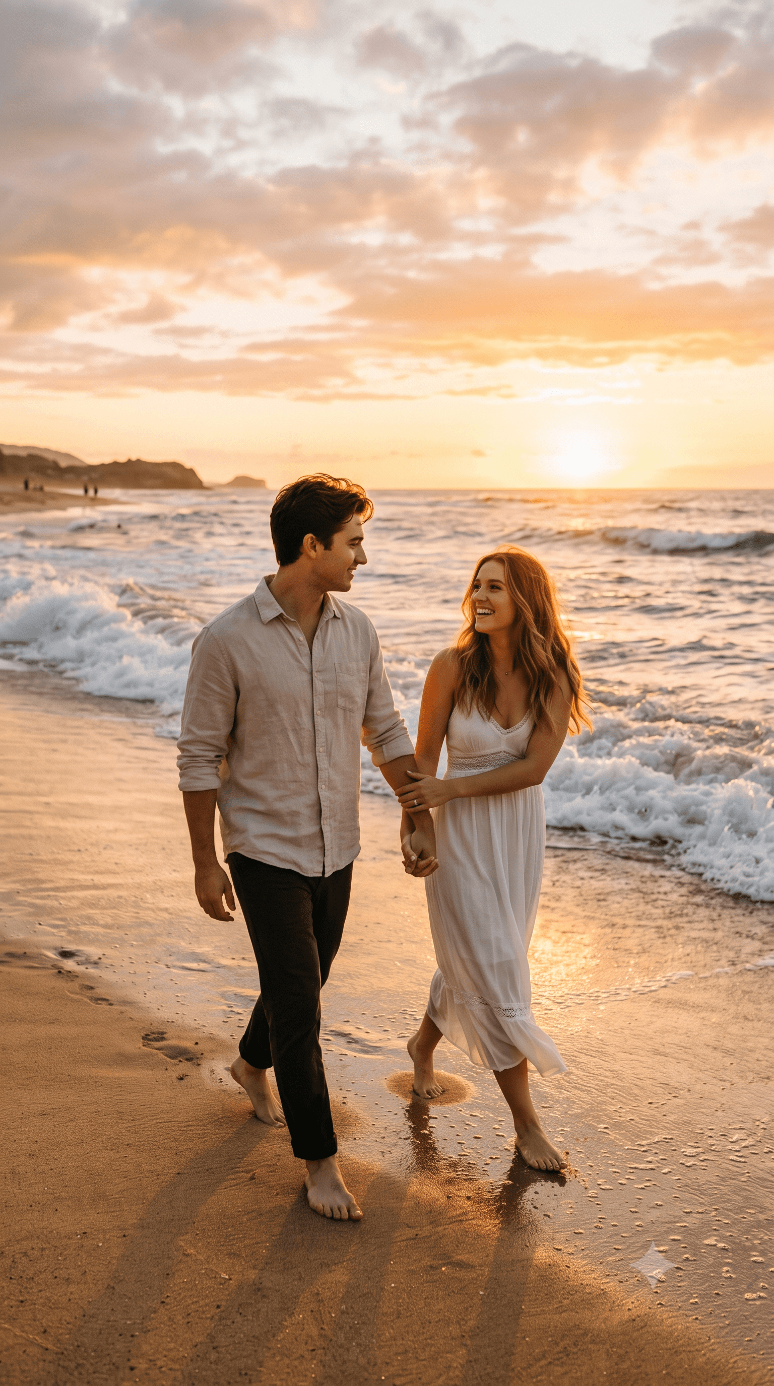 Golden Hour Sunset Romance