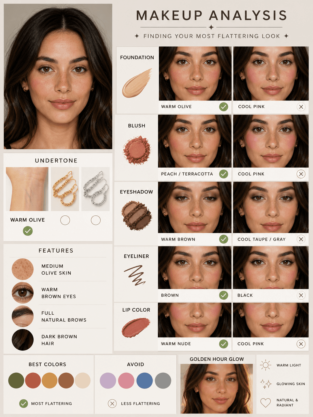 Makeup Style Analysis AI output