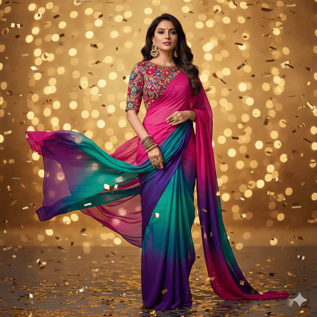Multi-colored Saree
