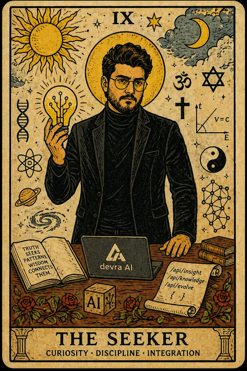 Tarot card AI prompt result
